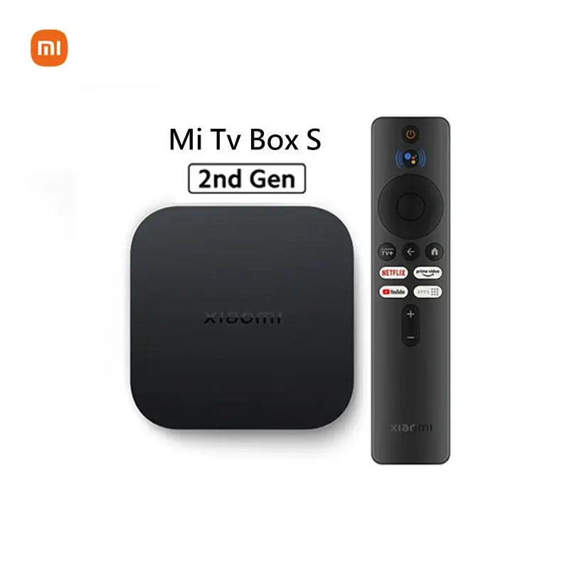 Xiaomi Mi กล่องทีวีแอนดรอยด์รุ่นทั่วโลก, 2ND 4K Ultra H-D International พร้อม Google Assistant Xiaomi TV Box S 2ND 4K Gen