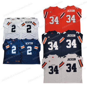 Venta al por mayor Auburn Football Jerseys 34 # Jackson 2 # Newton Top Quality Stitched VP Limited Football Games Jersey - Product Image 1