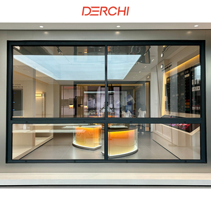 Derchi nfrc บ้านหน้าต่างกระจกกันกระแทก, หน้าต่างอลูมิเนียมทนพายุหน้าต่างบานเลื่อนแนวนอน - Product Image 2