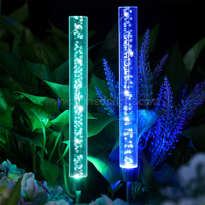 七彩变光气泡地面发光二极管景观照明亚克力太阳能桩灯 - Product Image 5