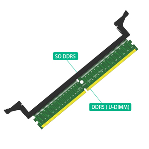 DDR5 U-DIMM 288Pin Adapter Neuer Zustand Speicher für Tests chutz karte mit kurzer/langer Verriegelung auf Lager