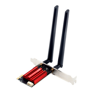 PCIEネットワークカード1200MBPSデュアルバンド使用ルーターデュアルバンド (2.4 GHz / 5 GHz) 高速イーサネット黒ワイヤレスアダプター - Product Image 4