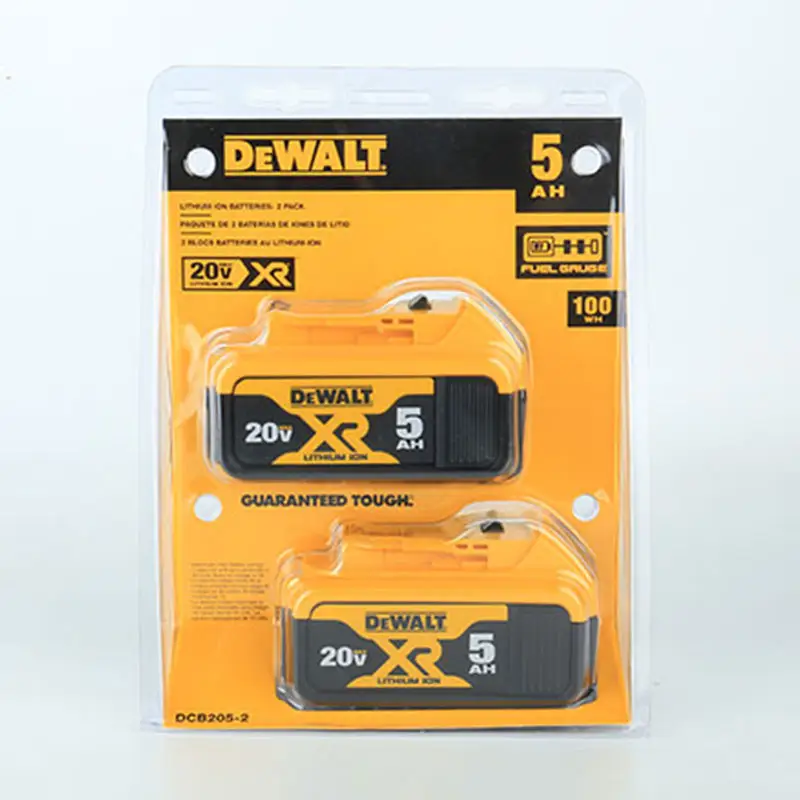 Совместим с инструментами DEWALT MAX, высококачественный аккумулятор XR 5 0 а/ч, включая 2 аккумулятора DEWALT 20 в