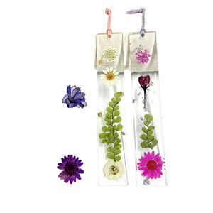 Handmade tùy chỉnh mới rõ ràng thực khô hoa bookmarks tua hoa cuốn sách đánh dấu ren Rose Daisy fens làm từ nhựa <span class=keywords><strong>Acrylic</strong></span> - Product Image 1