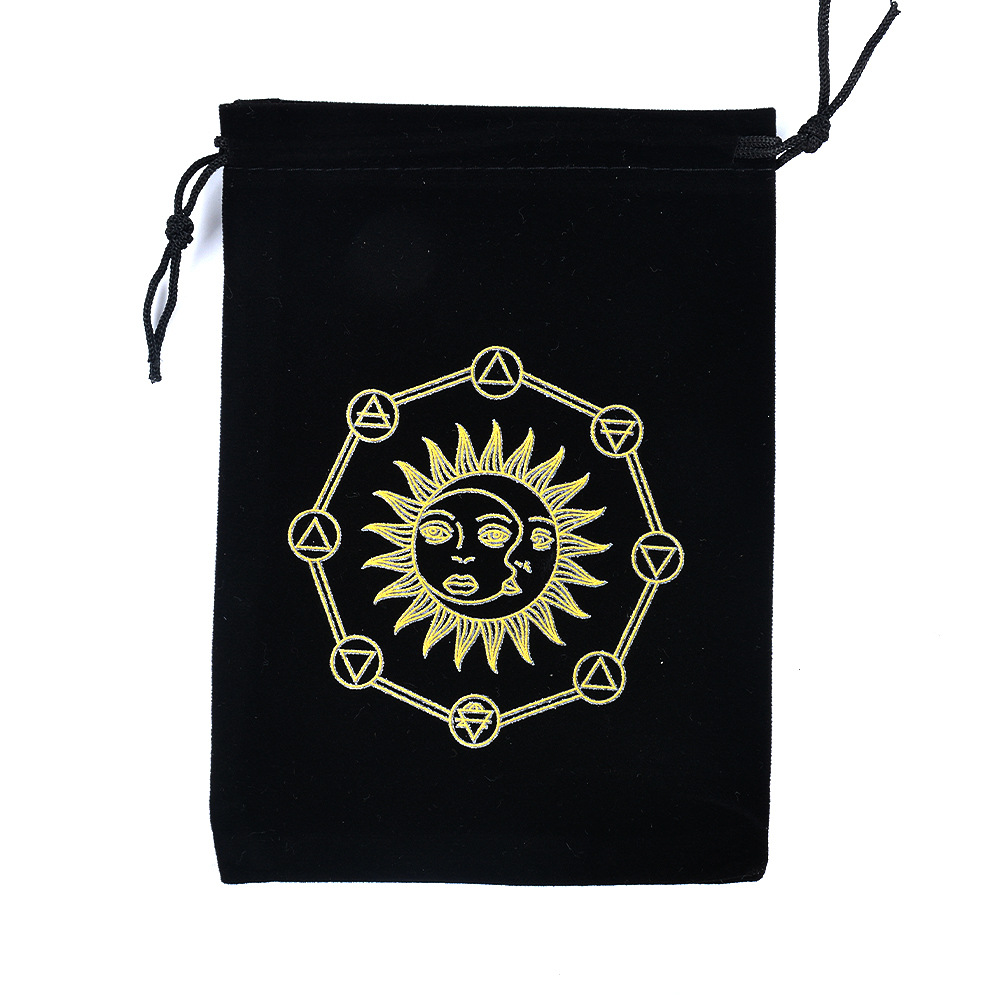 Tarot en flanelle noire 5-1318cm