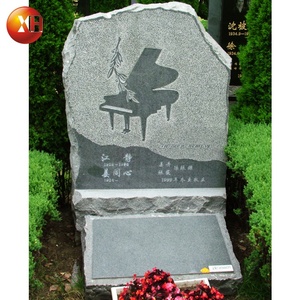 Уникальный похоронный дизайн, резная резка пианино Shanxi, черный гранитный камень, мраморный надгробие для дизайна памятника, распродажа - Product Image 2
