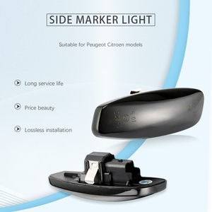 Citroen için C3 dinamik araba yan işaretleyici için Peugeot 207 308 408 3008 RCZ sıralı LED dönüş sinyali göstergesi flaşör işık - Product Image 6