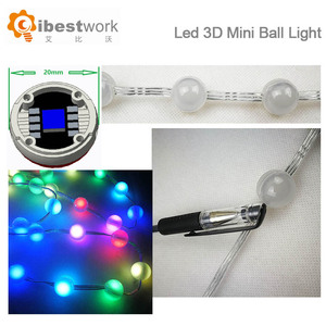 LED Globe Frosted RGB SPI Crystal Ball <strong>String</strong> <strong>Lights</strong> Slow Flashing <strong>Multi</strong> <strong>Color</strong> Ball <strong>String</strong> <strong>Lights</strong> DMX Disco Ball <strong>String</strong> <strong>Lights</strong> - Product Image 2