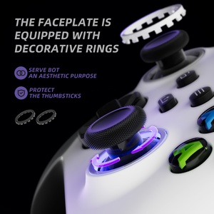 Aşırı gri ASR sürümü performans lastik yan korkuluklar kolu sapları Shell Faceplate Xbox serisi X S denetleyici - Product Image 6