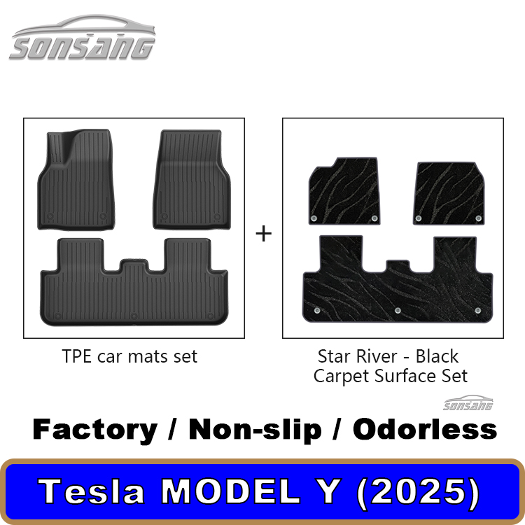 For Model y Juniper 2025 double floor mats