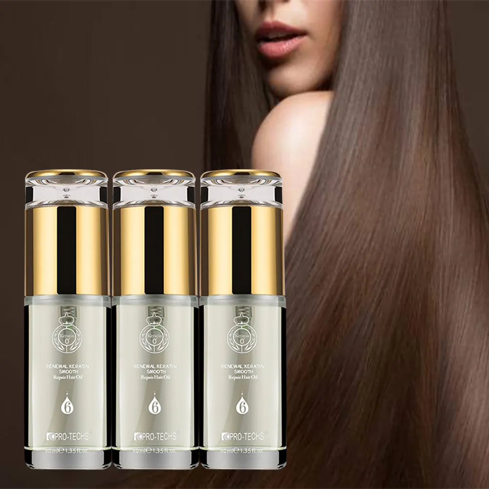 Etiqueta privada Logotipo de la marca OEM Aceite de argán orgánico Restaurar la elasticidad en las fibras del cabello Evita la rotura Queratina Aceite para el cabello Suero Miel