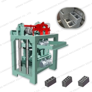 4-2B Hopper Máquina de fabricación de ladrillos de enclavamiento automático 220V Máquina de fabricación de bloques de cemento de 1 fase - Product Image 1