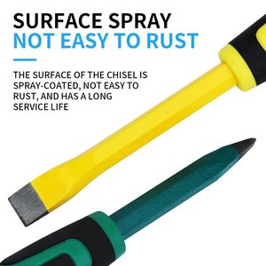 Heavy-duty <strong>Masonry</strong> <strong>Chisel</strong> Set Suitable <strong>for</strong> Concrete and Bricks, Equipped with a Protective Handle - Product Image 4