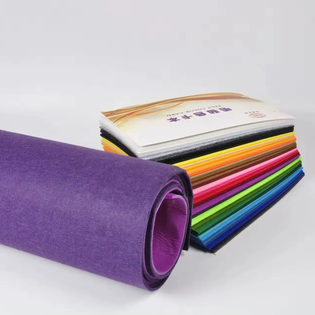 Felt Fabric Synthetic Fiber Colored Felt Polyester Roll Felt Fabric Non Woven Fabric