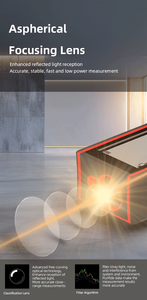 Mô hình 2025 Laser màu đỏ Băng biện pháp 120m Laser khoảng cách Meter Rangefinder với ngang - Product Image 6