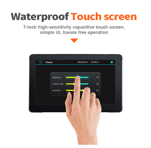 Monitor de cámara de respaldo inverso de camión de 4 canales resistente al agua con detección de punto ciego BSD-pantalla táctil TFT LCD para camiones pesados - Product Image 5