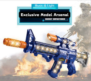 クラシックエレクトリックサウンドアンドライトピストル低価格M416プラスチックサウンドライトおもちゃの銃 - Product Image 5