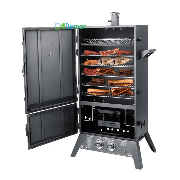 2021 Hot Koop Type Gas Kip Rook Oven Vis Rundvlees Roker Koffiebrander Kachel Worst Bacon Gedroogde Tofu Gerookte Oven