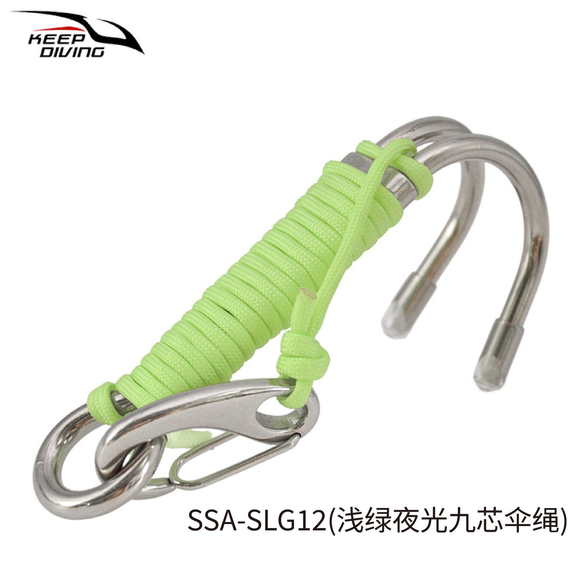 Light Green Luminous Nine - Core Paracord