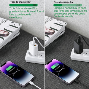 2024売れ筋20WPD急速充電器充電コードUSBCアダプタータイプc iPhone15用ウォールプラグ充電器14 13 12 pro max - Product Image 5