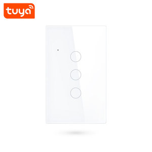 <strong>Top</strong> <strong>Quality</strong> Tuya Smart Home Light Wall <strong>Touch</strong> <strong>Switch</strong> 3 Gang Wifi Light <strong>Switch</strong> US Standard PST-WT-U3 - Product Image 5