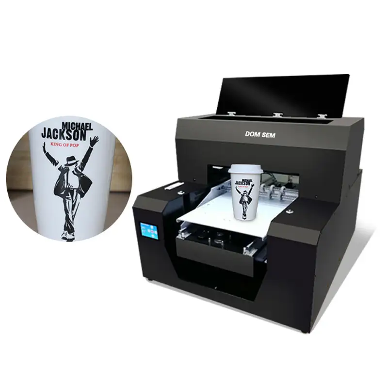 Máquina de impresión UV automática para tazas, tazas de papel, impresoras digitales