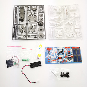 6合1 DIY太阳能太空探索舰队学习科学建筑玩具太阳能机器人趣味积木套装儿童套装 - Product Image 5