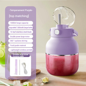 Yüzlü meyve suyu bardağı şişe büyük güç araba ev açık Blender sıcak satış USB şarj taşınabilir yüksek kalite 10 bıçak - Product Image 1