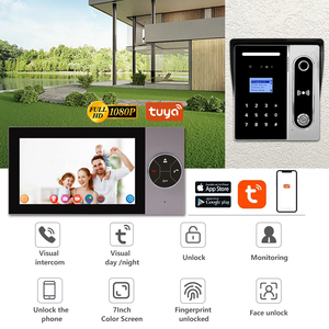 7-Inch Tuya WiFi Wired Video <strong>Intercom</strong> Door Phone <strong>with</strong> Face Recognition <strong>Intercom</strong> Access Control <strong>System</strong> - Product Image 1