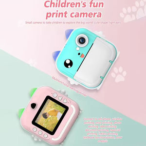 Mini sevimli dijital kameralar yazıcı 2 In 1 fotoğraf Video 2400W anında baskı kamera ile 32GB TF kart çocuklar için hediyeler - Product Image 4