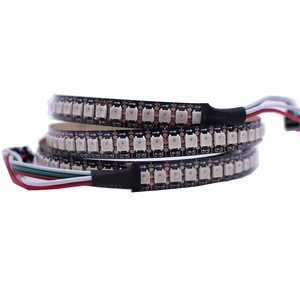Arduino WS2812B WS2812 144 Pixel LED-Licht leiste, DC5V Individuell adressierbarer RGB Smart LED-Streifen Schwarz/Weiß-Leiterplatte
