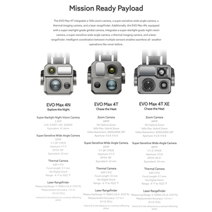 Autel Robotics EVO MAX 4T頑丈なバンドル1/1.28 "CMOS 8K光学ズームサーマルL-aser 4カメラ1台のドローンエンタープライズドローン - Product Image 4