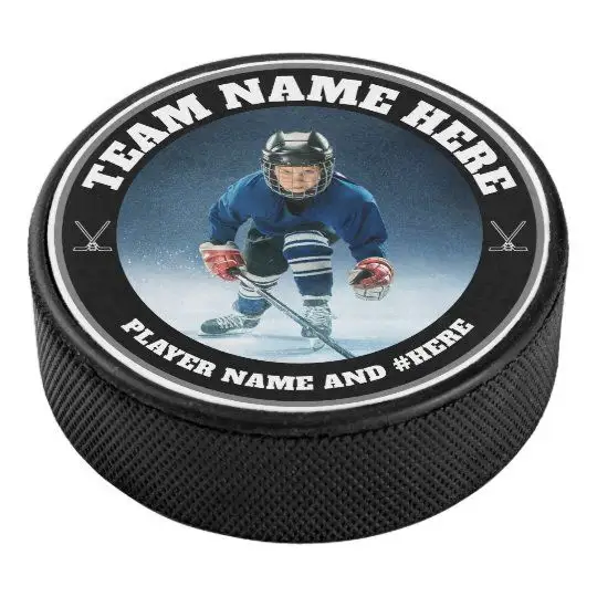 high quality hockey puck sports equipment personalized custom hockey pucks bulk custom printed logo hockey pucks