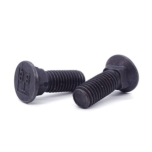 Bu Lông Cày Cổ Vuông Đầu Hình Elip Đầu Hình Elip Màu Đen Oxit Thép Trơn Lớp 8 - Product Image 2