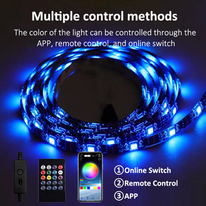 LEDバックライトTVLEDストリップ5VUSBAPPリモコン1600万RGB色変更音楽リズム防水LEDTVバックライト - Product Image 2