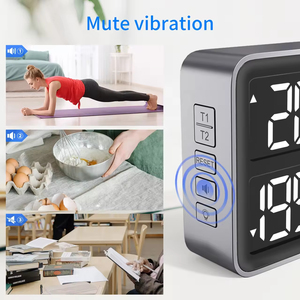 Grande Display a LED lungo Timer da cucina Test di studio uso pratico Timer di cottura allarme nero Timer digitale per la casa - Product Image 3