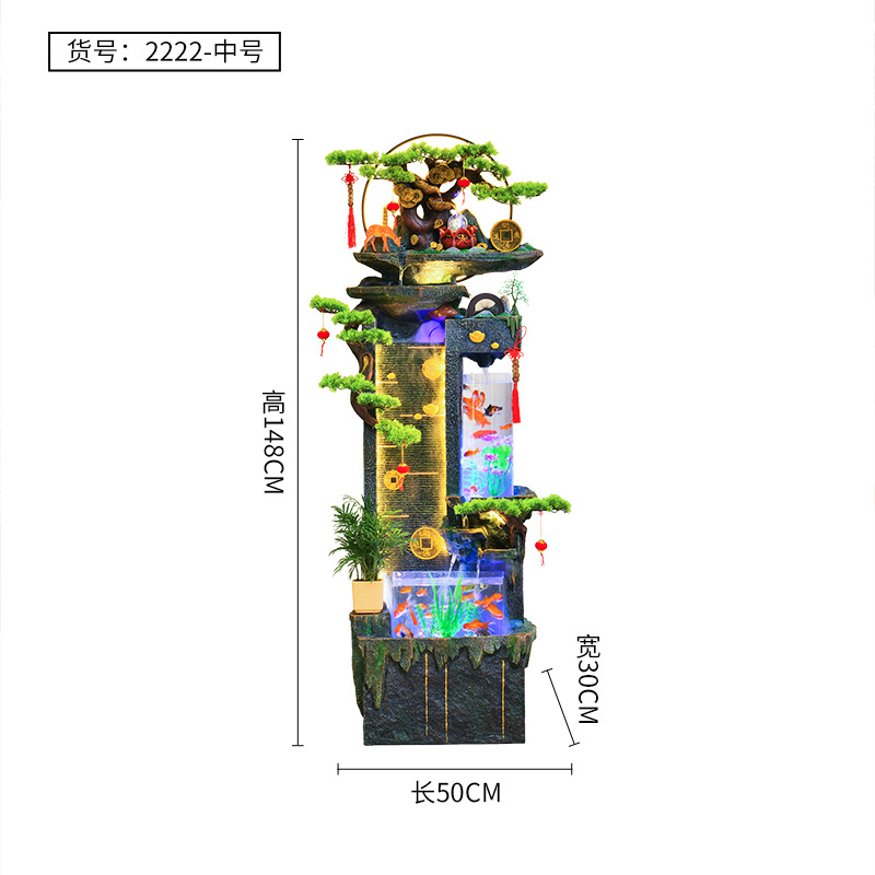 Aquarium double de taille moyenne : 50*30*148CM