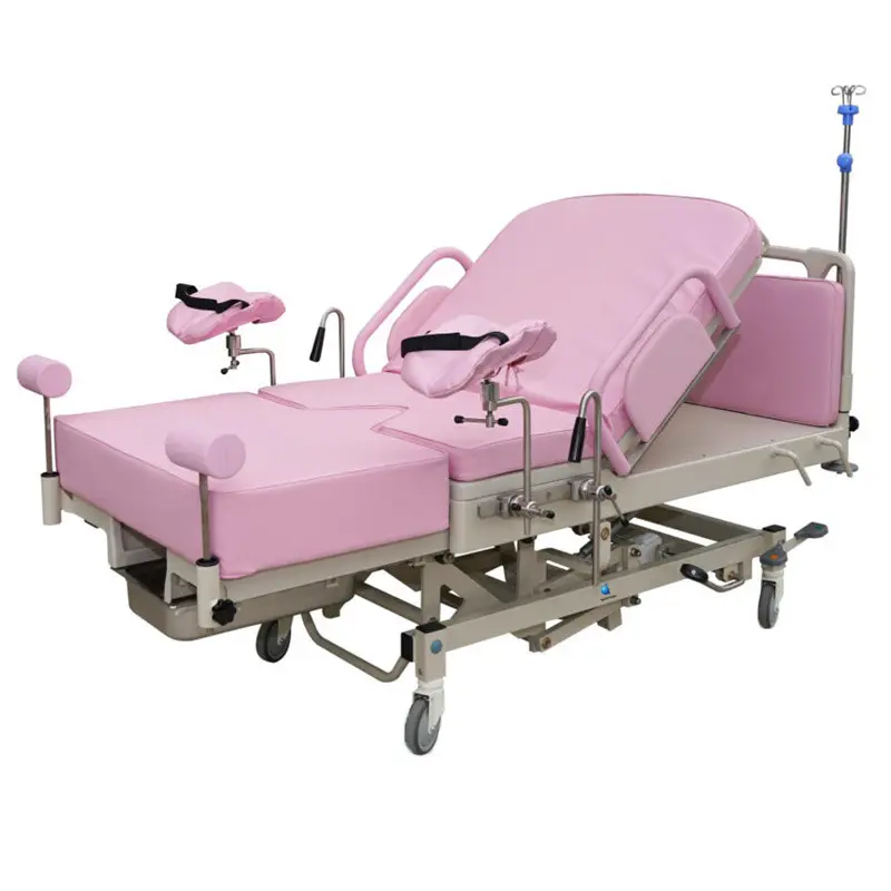 Table d'accouchement de récupération mécanique d'hôpital lit d'accouchement gynécologique de maternité lit d'accouchement de bébé nouveau-né médical