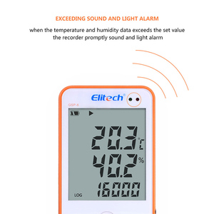 GSP-6 USB <strong>Temperature</strong> Humidity Data <strong>Logger</strong> With16000 Points Storage Capacity LCD Screen Temp Recorder Sensor for Food Chemicals - Product Image 4