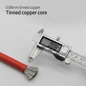 200 derece ekstra yüksek esnek tel 0 1 2 3 4 6 8 10 AWG kalaylı bakır kaplı silikon kauçuk yalıtımlı elektrik kablosu - Product Image 4