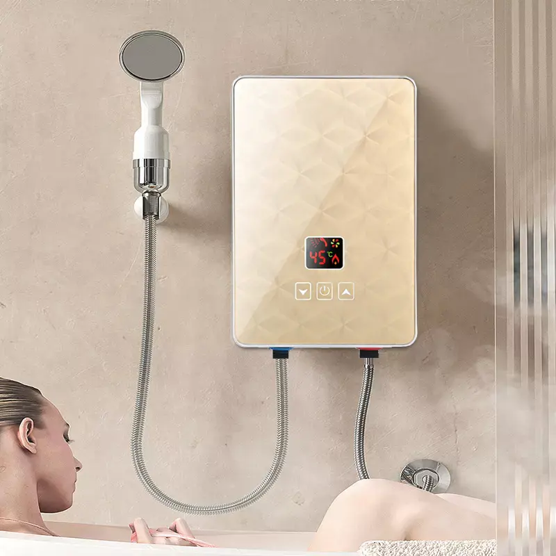 الآسيوية الحائط التلقائي حمام الفورية سخان مياه كهربي للاستخدام المنزلي عالية الجودة 3.5Kw-5.5Kw