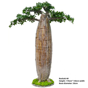 バオバブ木アフリカバオバブ木シミュレーショングリーン植物屋外庭景観人工 - Product Image 6