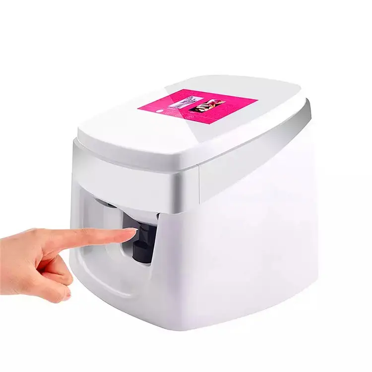 Funziona facilmente con un clic 3d smart mobile nails printer 3 d art print printing coloul machine price