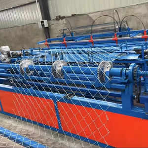 Prezzo di fabbrica completamente automatico ad alta velocità doppio muore automatico catena di recinzione macchina che fa rete di filo - Product Image 1