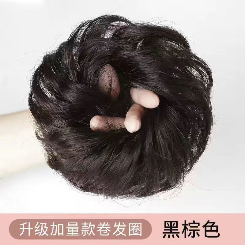 Fer à friser en fibre synthétique - marron-noir