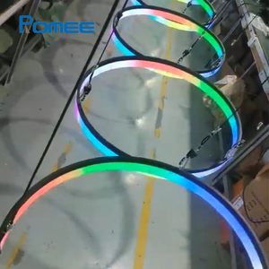 150w צבע מלא הוביל קינטי הרמת טבעת אור <span class=keywords><strong>dmx</strong></span> דינמי שלב מטריצה דינמי עבור אירועי מסיבת דיסקו