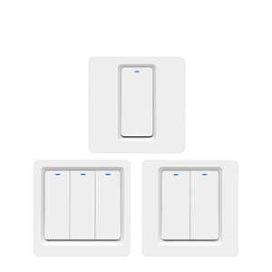 图雅智能双模块墙壁开关WIFI + 蓝牙适用于英国/欧盟轻松安装无中性线10A电流240v工作 - Product Image 2