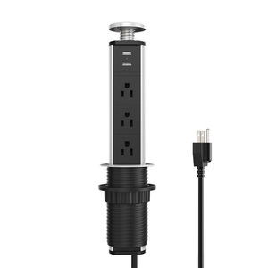 批发带Usb 5合1插座的电源插座桌面升降插座