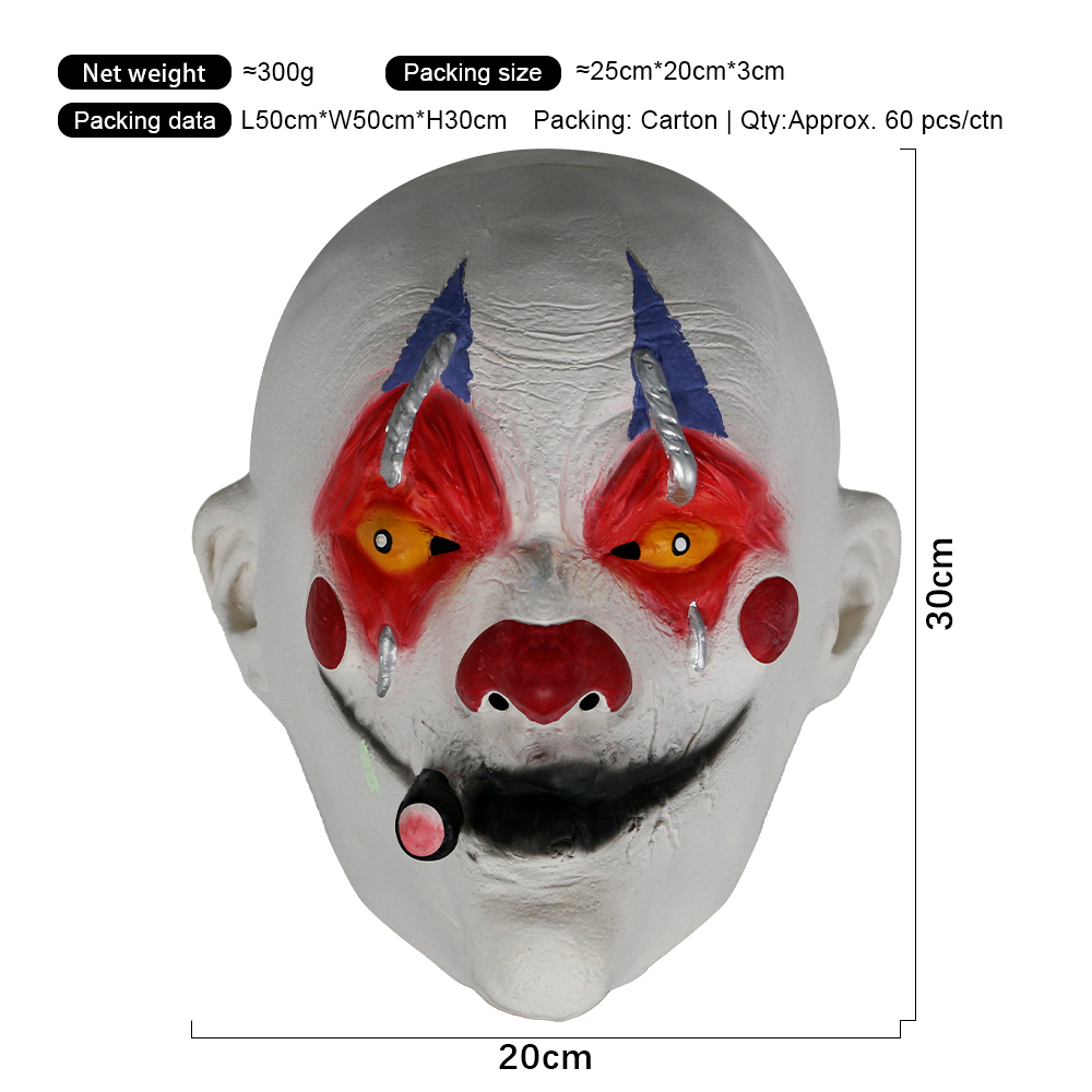 Clown fumeur blanc