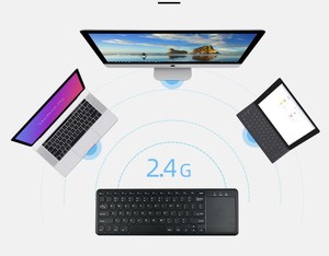 Mejor precio 78 teclas USB 2,4G Teclado inalámbrico ergonómico Ratón Combo táctil Multifuncional para uso en la oficina Estilo Tablet - Product Image 6